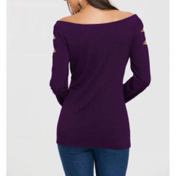 😻CAT FACE | RIPPED | LONG SLEEVE T-SHIRT - Picture 3 of 4